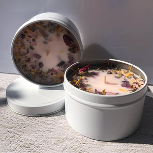 Flower Bomb Crystal Candle Tin